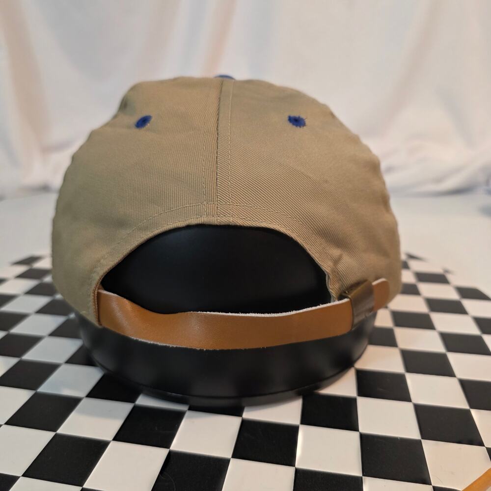 Vintage Sigma Gamma Rho Khaki Blue Greek Letter Strapback Hat OSFA - Picture 3 of 6
